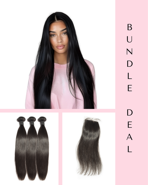 Sexy Snob  - Bundle Deal (3 Bundles + 1 HD Lace Closure)